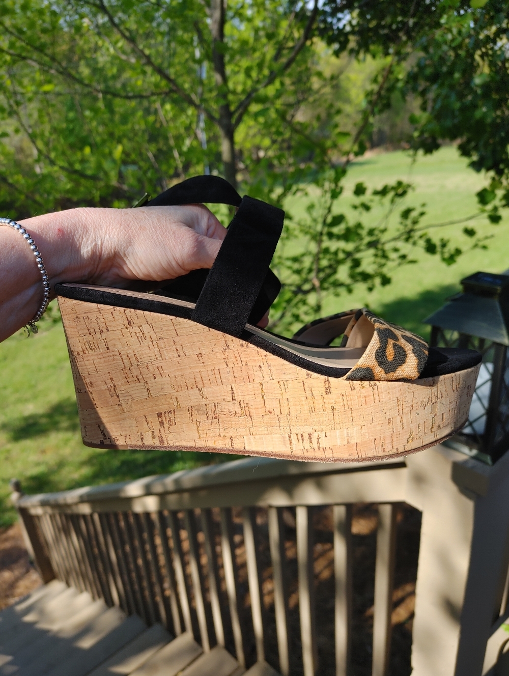 Veronica Beard HURLEY Suede & Leather Platform Sandal 10 - Picture 12 of 16